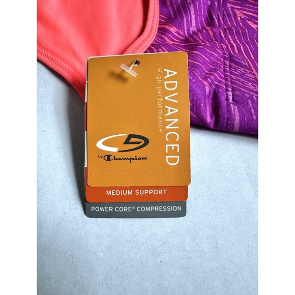 Champion C9 Power Core Reversible Compression Sports Bra Women’s L Purple Orange - Picture 5 of 7
